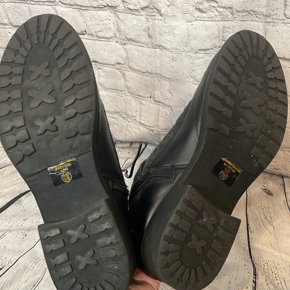 UNR8ED Alexis Black Grey  Side Zipper Combat Boots New Women’s Size 11 - Picture 10 of 13